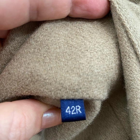 Bradley Jons Insulated Double Breasted Belted Trench Coat Men 42R Wool Lined Tan - Picture 7 of 16